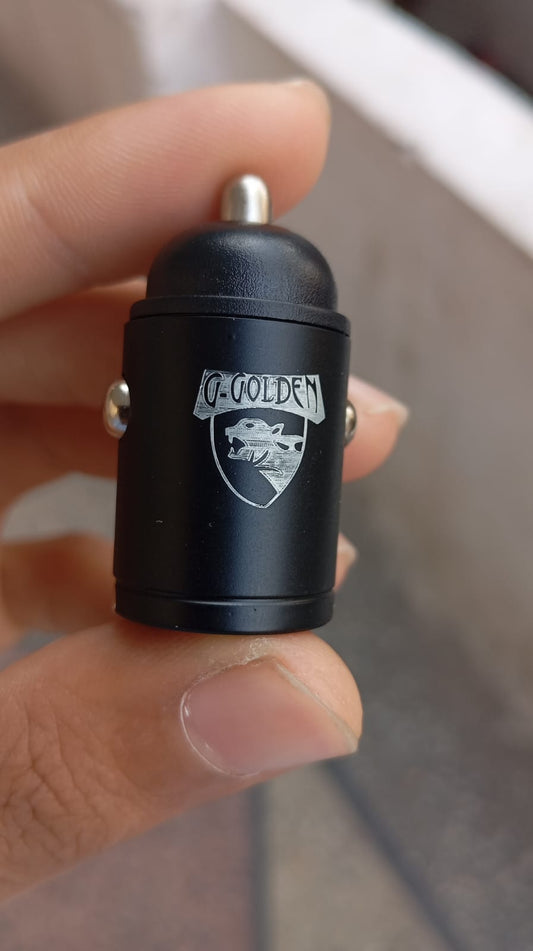 G-Golden 60W QC 4.0 Fast Car Charger – Dual Port High-Quality Multi-Device Charging, Black