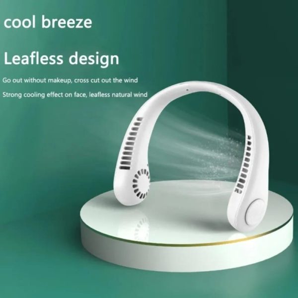 Portable Neck Fan Air Cooler & Purifier… Adjustable 3 Speed And Rechargeable 6 Hours Battery Timing
