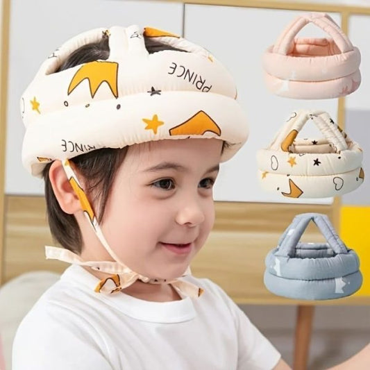 Baby Head Protector for Crawling – Safety Helmet & Walking Headgear + 360° U-Shaped Baby Toothbrush