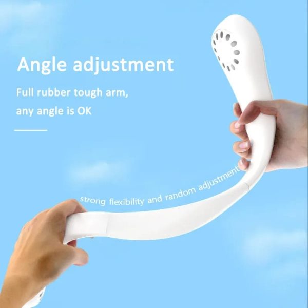 Portable Neck Fan Air Cooler & Purifier… Adjustable 3 Speed And Rechargeable 6 Hours Battery Timing